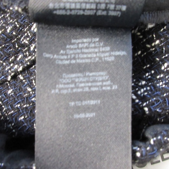 Maje Tweed Wide Leg Dress Pants Trousers Women 38 L Blue Cotton Boho Office 510 - Picture 5 of 11